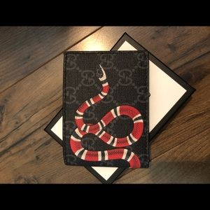 Gucci King Snake Print Leather Wallet